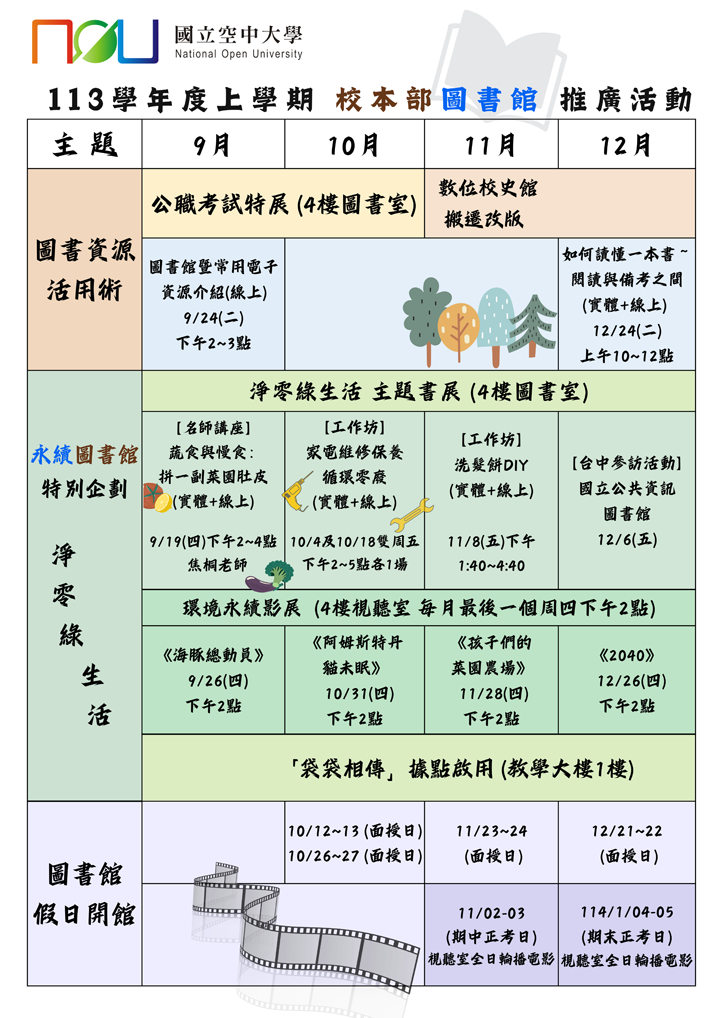 圖書館113上推廣活動